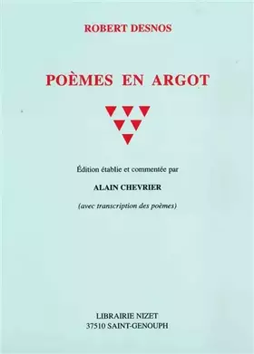 Couverture du produit · Poèmes en argot