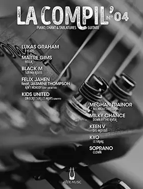Couverture du produit · Partitions variété, pop, rock AEDE MUSIC LA COMPIL N° 4 - PVG ET TAB Piano voix guitare tablatures