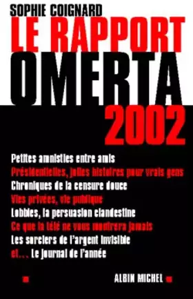 Couverture du produit · Le Rapport Omerta 2002