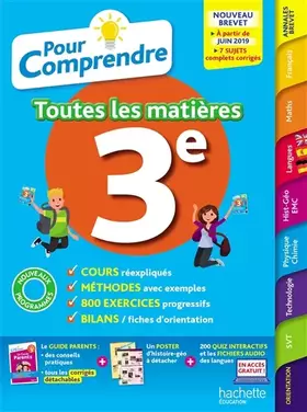 Couverture du produit · Pour Comprendre Toutes Les Matières 3E
