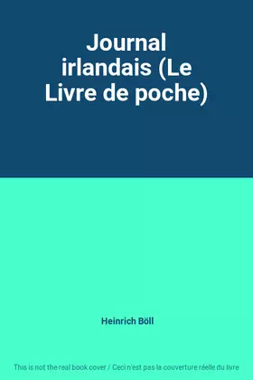 Couverture du produit · Journal irlandais (Le Livre de poche)