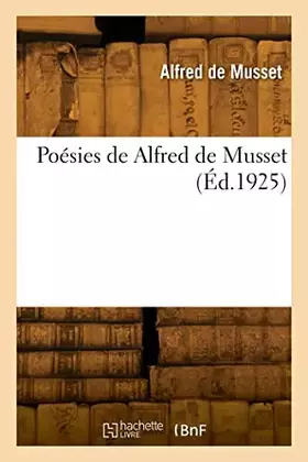 Couverture du produit · Poésies de Alfred de Musset (French Edition)