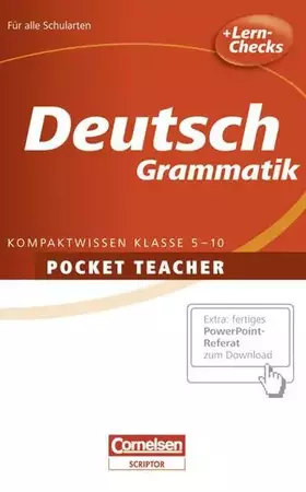 Couverture du produit · Pocket Teacher - Sekundarstufe I: Deutsch: Grammatik