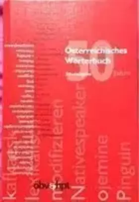 Couverture du produit · Österreichisches Wörterbuch, Schulausgabe