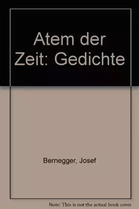 Couverture du produit · Atem der Zeit. Gedichte