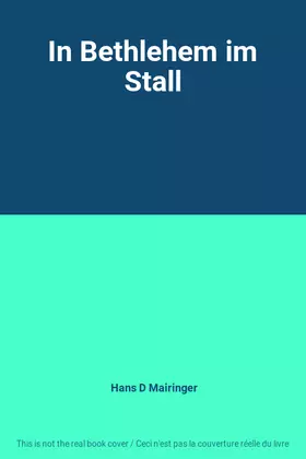 Couverture du produit · In Bethlehem im Stall