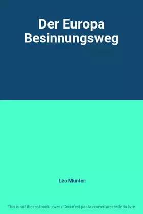 Couverture du produit · Der Europa Besinnungsweg