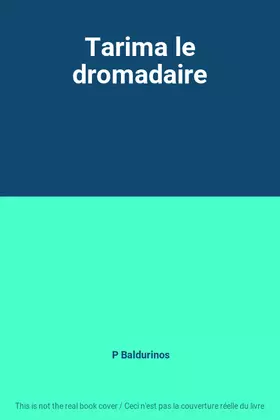 Couverture du produit · Tarima le dromadaire