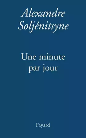 Couverture du produit · Une minute par jour