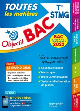 Couverture du produit · Objectif Bac - Term STMG Toutes les matières, BAC 2022