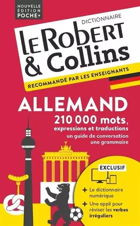 Couverture du produit · Dictionnaire Le Robert & Collins Poche Plus allemand et sa version numérique à télécharger PC