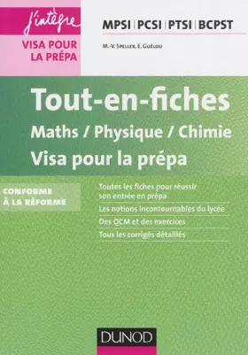 Couverture du produit · Tout-en-fiches Maths-Physique-Chimie Visa pour la prépa MPSI PCSI PTSI BCPST