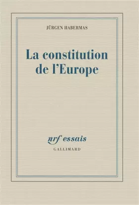 Couverture du produit · La constitution de l'Europe