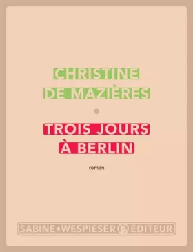 Couverture du produit · Trois jours à Berlin