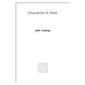 Couverture du produit · L'imperfection du monde