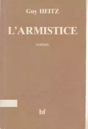 Couverture du produit · L'armistice