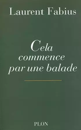 Couverture du produit · Cela commence par une balade