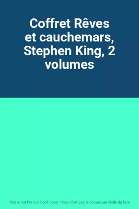 Couverture du produit · Coffret Rêves et cauchemars, Stephen King, 2 volumes