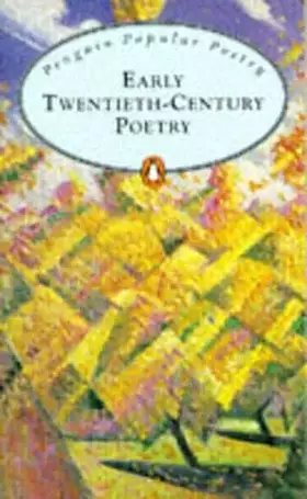Couverture du produit · Early Twentieth Century Poetry