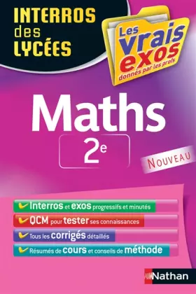 Couverture du produit · Interros des Lycées Maths 2de