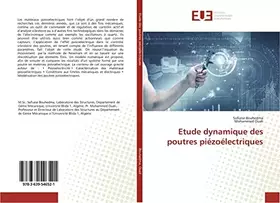 Couverture du produit · Etude dynamique des poutres piézoélectriques