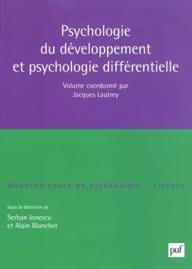 Couverture du produit · Psychologie du développement et psychologie différentielle