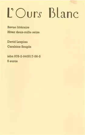 Couverture du produit · Carabine souple