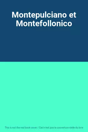 Couverture du produit · Montepulciano et Montefollonico