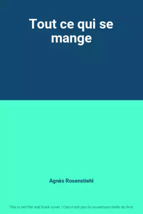 Couverture du produit · Tout ce qui se mange