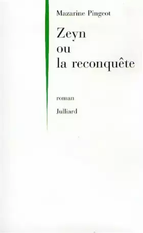 Couverture du produit · Zeyn ou la Reconquête