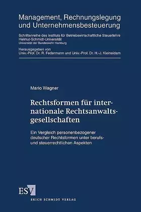 Couverture du produit · Rechtsformen für internationale Rechtsanwaltsgesellschaften: Ein Vergleich personenbezogener deutscher Rechtsformen unter beruf