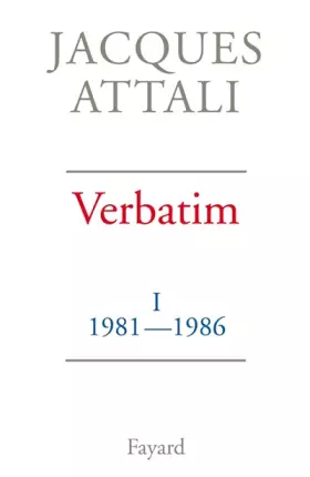 Couverture du produit · Verbatim : Tome 1, 1981-1986