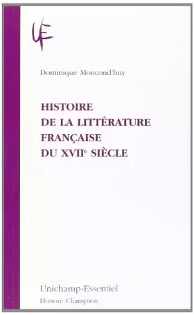 Couverture du produit · Histoire de la littérature française du XVIIe siècle