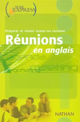 Couverture du produit · Réunions en anglais