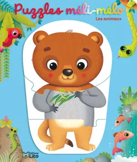 Couverture du produit · Mes puzzles méli-mélo rigolos : Les animaux - Dès 1 an