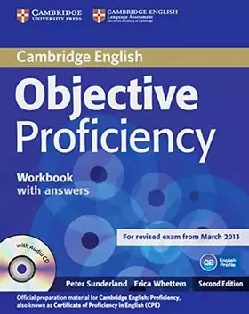 Couverture du produit · Objective Proficiency: Workbook with answers with Audio CD