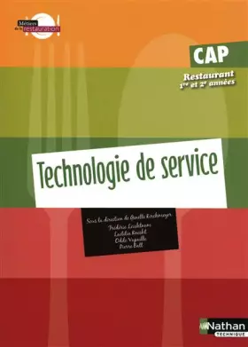 Couverture du produit · Technologie de service - CAP Restaurant