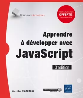 Couverture du produit · Apprendre à développer avec JavaScript (3e édition)