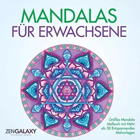 Couverture du produit · Mandalas für Erwachsene: Großes Mandala Malbuch mit Mehr als 50 Entspannenden Malvorlagen (German Edition)