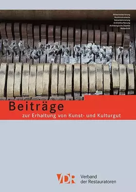 Couverture du produit · VDR Beiträge zur Erhaltung von Kunst- und Kulturgut Heft 2/2018