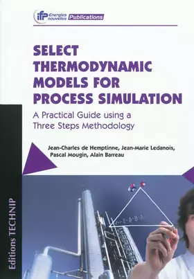Couverture du produit · Select thermodynamic models for process simulation