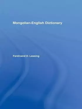 Couverture du produit · Mongolian-English Dictionary