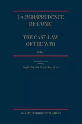 Couverture du produit · La Jurisprudence de l'Omc / The Case-Law of the Wto, 1999-1: 4