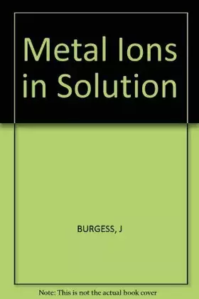Couverture du produit · Metal Ions in Solution
