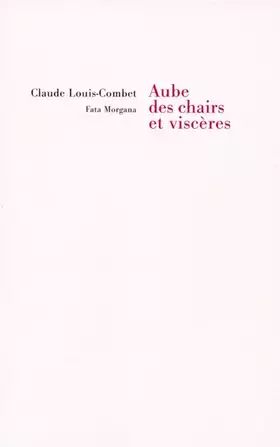 Couverture du produit · Aube des chairs et des viscères