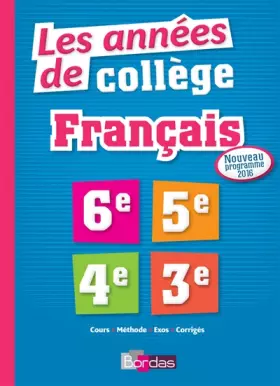 Couverture du produit · Les Années de Collège Français Tout pour Réussir - Nouveau programme 2016