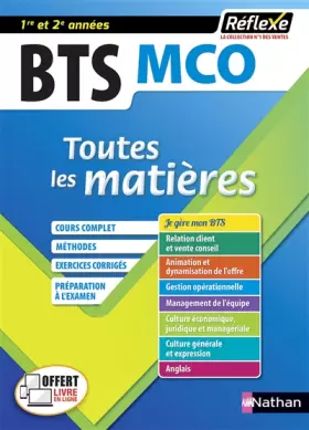 Couverture du produit · Toutes les matières BTS MCO - Réflexe - 2022