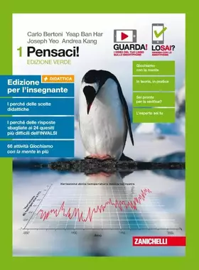 Couverture du produit · Pensaci! Ediz. verde. Per le Scuole superiori. Con e-book (Vol. 1)
