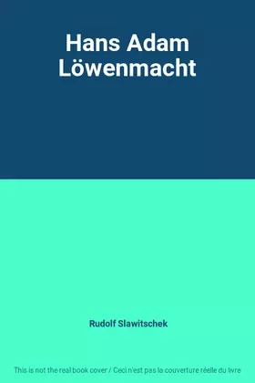 Couverture du produit · Hans Adam Löwenmacht