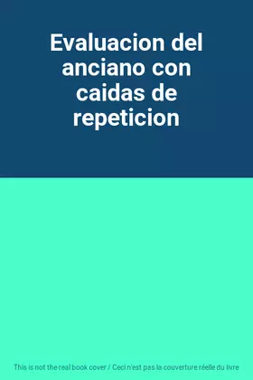 Couverture du produit · Evaluacion del anciano con caidas de repeticion